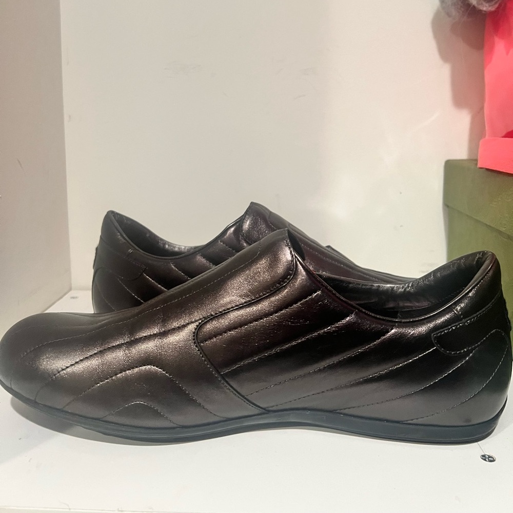 Gucci vintage pell gomma nappa silk sneakers - Picture 5 of 8